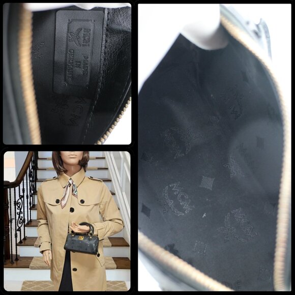 MCM Mini Boston Black Bandoulière - Picture 8 of 16